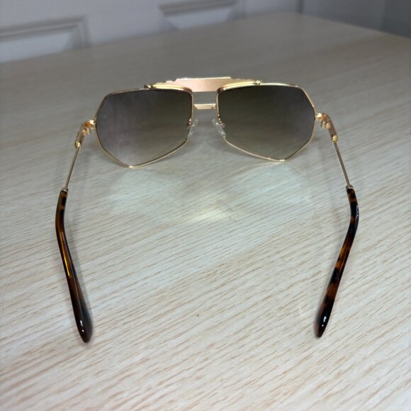 Black Lens Aviator Sunglasses main image 6